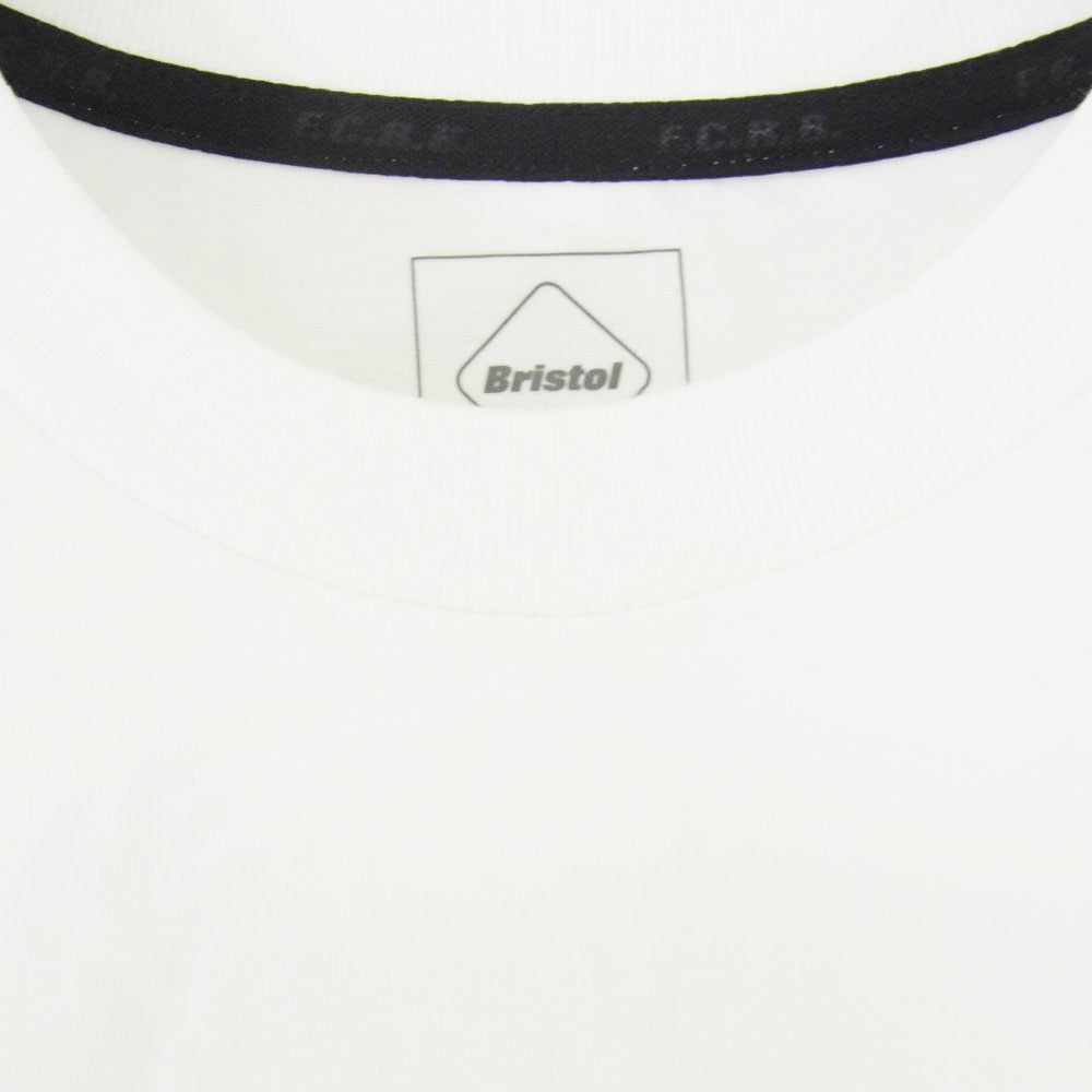 F.C.R.B. エフシーアールビー 25AW FCRB-252101 SCRIPT TEE スクリプト ロゴ プリント Tシャツ 半袖カットソー ホワイト系 L【美品】【中古】
