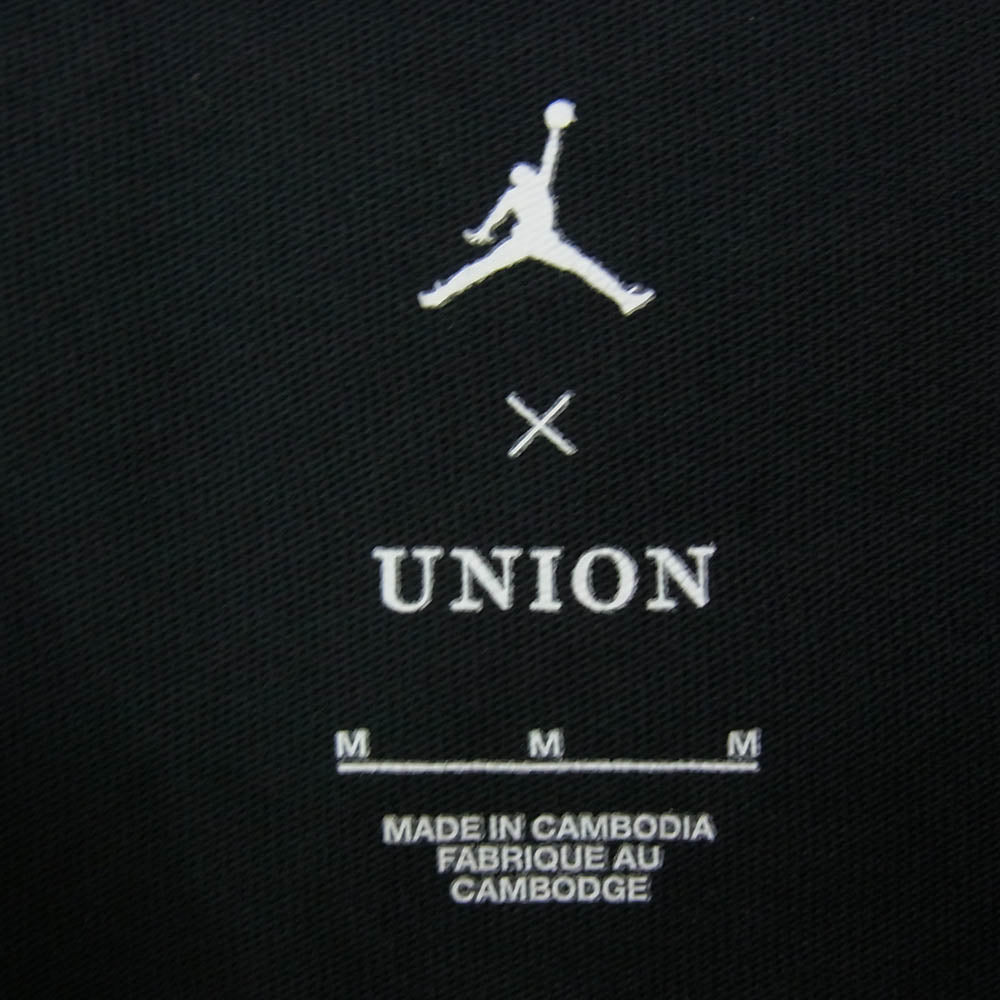 NIKE ナイキ IB5114-010 Jordan ジョーダン × UNION ユニオン S/S Tee バックロゴプリント Tシャツ 半袖カットソー ブラック系 M【新古品】【未使用】【中古】