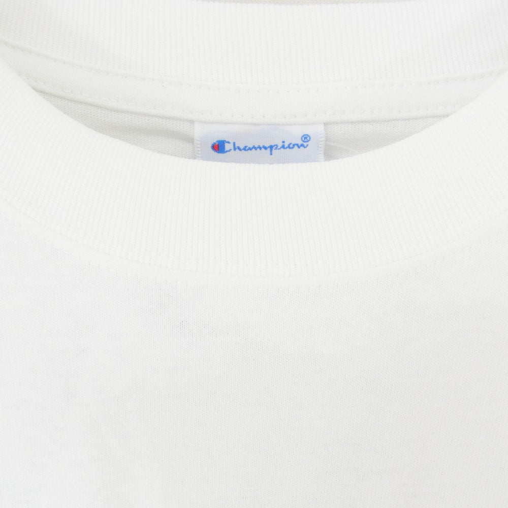 UNDERCOVER アンダーカバー Champion チャンピオン VBM14110C × Champion チャンピオン Various Artists ヴァリアス・アーティスツ グラフィックプリント Tシャツ 半袖カットソー ホワイト系 L【新古品】【未使用】【中古】