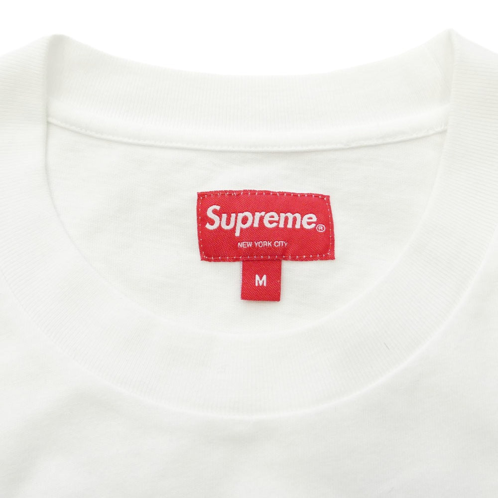 Supreme シュプリーム 22AW Shadow Script S/S Top シャドウスクリプト Tシャツ 半袖カットソー ホワイト系 M【中古】