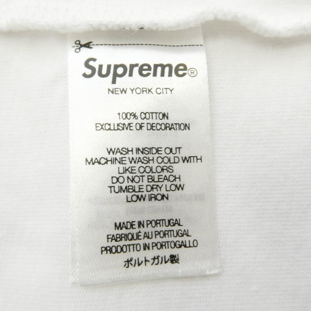 Supreme シュプリーム 22AW Shadow Script S/S Top シャドウスクリプト Tシャツ 半袖カットソー ホワイト系 M【中古】