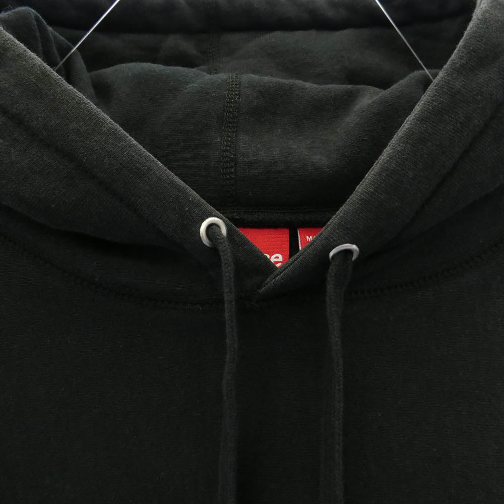 Supreme シュプリーム 18AW Classic Script Hooded Sweatshirt クラシック スクリプト刺繍 プルオーバー フーディ パーカー ブラック系 M【中古】