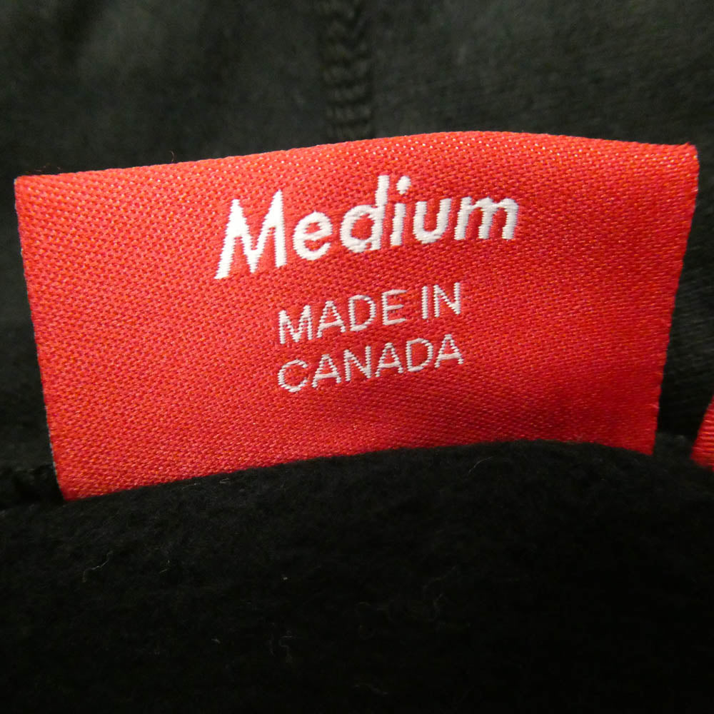 Supreme シュプリーム 18AW Classic Script Hooded Sweatshirt クラシック スクリプト刺繍 プルオーバー フーディ パーカー ブラック系 M【中古】
