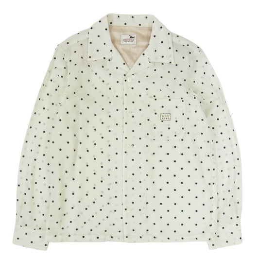 GANGSTERVILLE ギャングスタービル 20SS GSV-20-SS-15 DIAMONDS L/S SHIRTS MUSTARD ドット柄 オープンカラー 長袖シャツ オフホワイト系 M【中古】