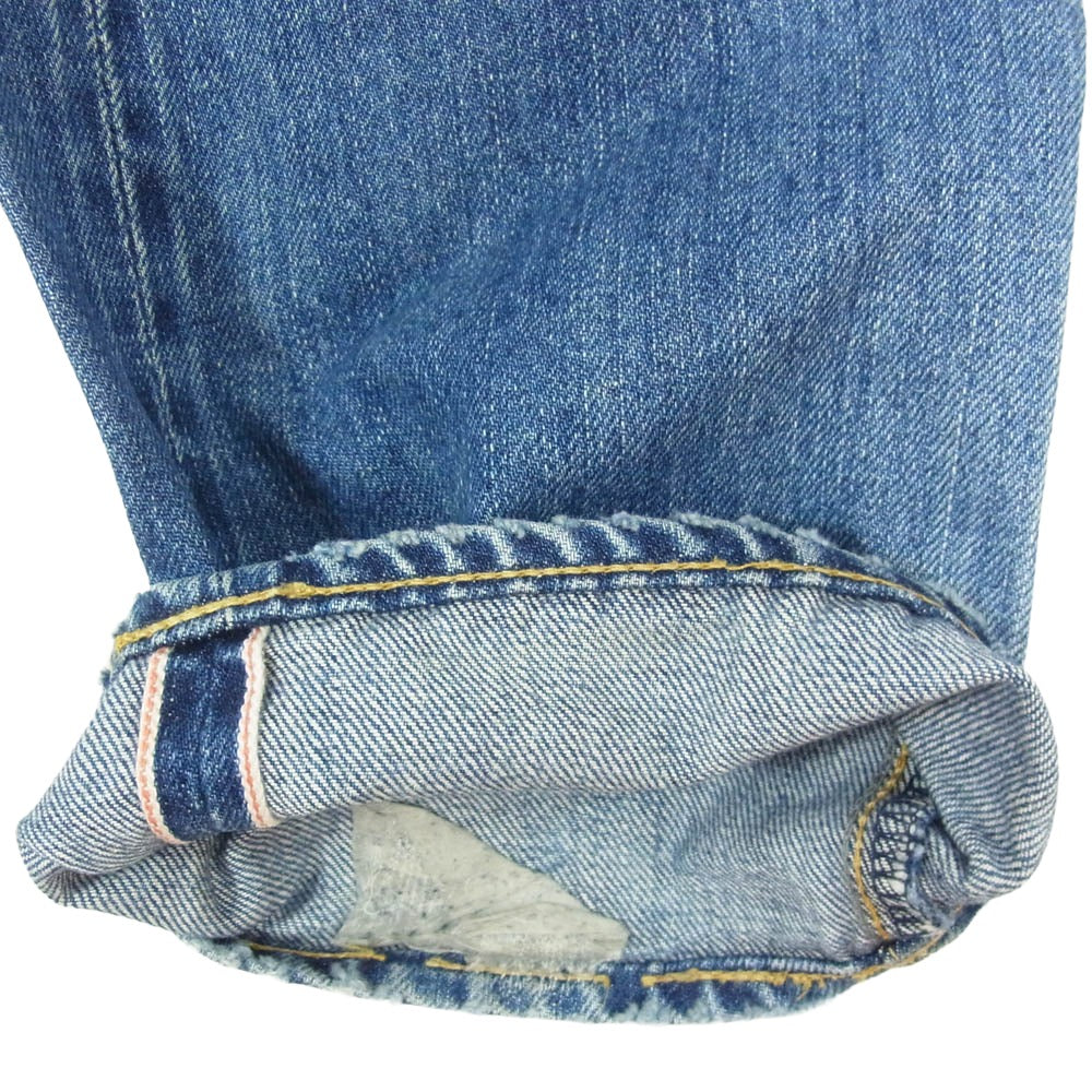 HYSTERIC GLAMOUR ヒステリックグラマー 0222AP05 VSR加工 スタッズ ストレート デニム パンツ インディゴブルー系 30【中古】