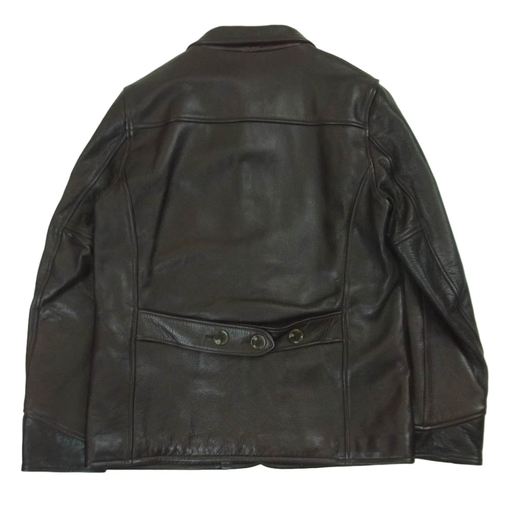 BY GLADHAND バイグラッドハンド 17AW BYGH-17-AW-01 GOODFELLOWS COWHIDE 裏地コーデュロイ カウ レザー ジャケット ダークブラウン系 M【中古】