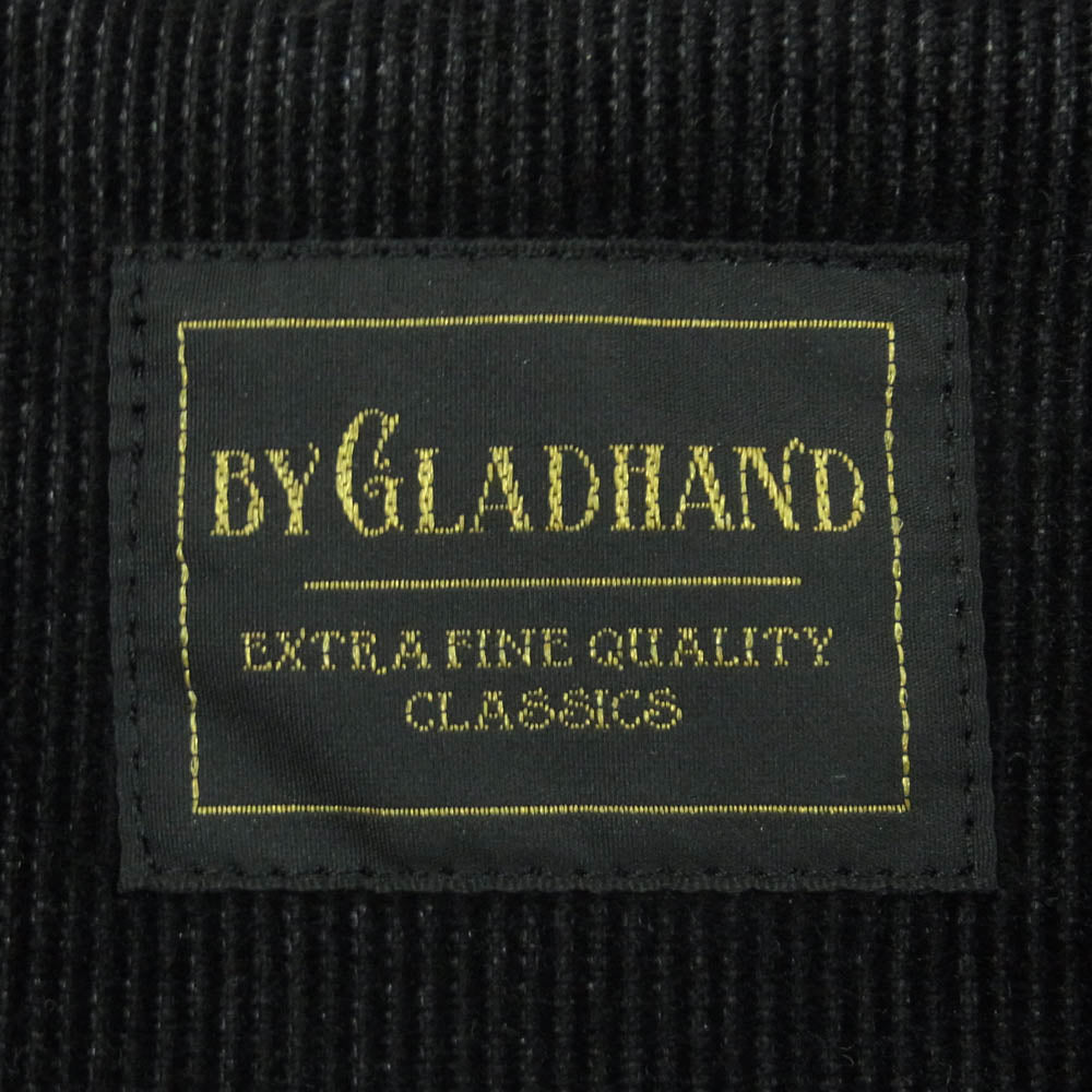 BY GLADHAND バイグラッドハンド 17AW BYGH-17-AW-01 GOODFELLOWS COWHIDE 裏地コーデュロイ カウ レザー ジャケット ダークブラウン系 M【中古】