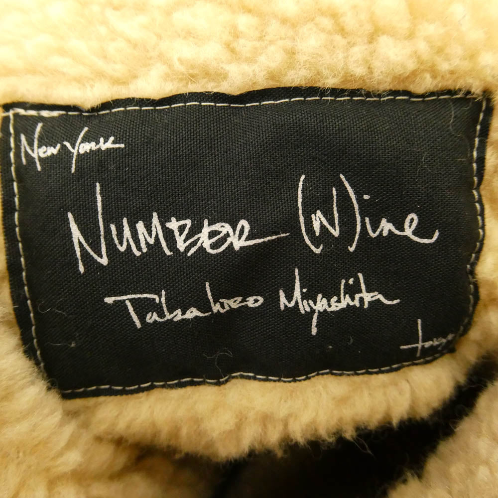 NUMBER(N)INE ナンバーナイン 03AW カート期 アーカイブ 宮下貴裕本人期 コーデュロイ ボア ランチジャケット パープル系 2【中古】