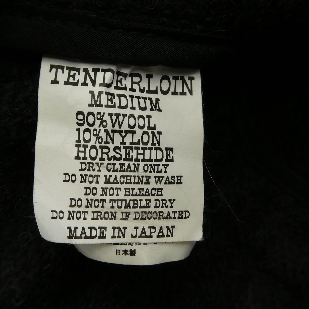 TENDERLOIN テンダーロイン T-RAIL ROADER SPECIAL HEATHER レザー切替 レイルローダー スペシャル Pコート チャコール系 M【中古】
