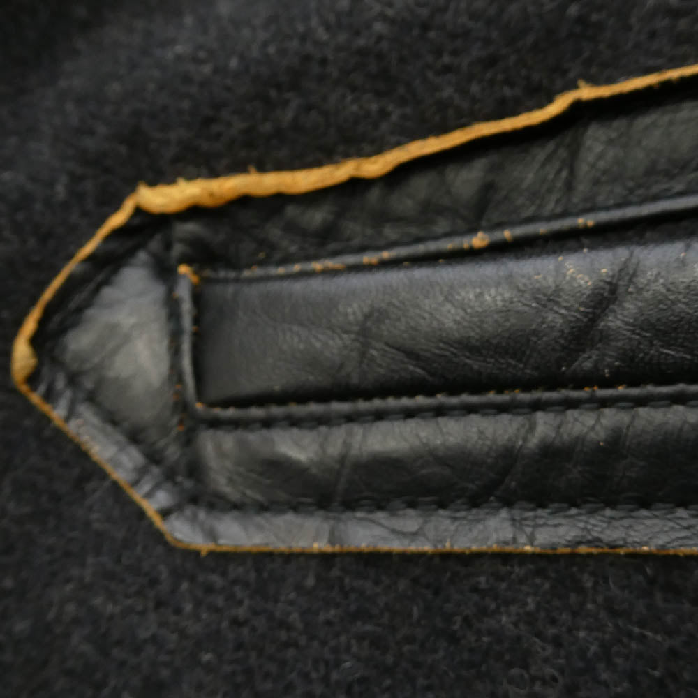 TENDERLOIN テンダーロイン T-RAIL ROADER SPECIAL HEATHER レザー切替 レイルローダー スペシャル Pコート チャコール系 M【中古】