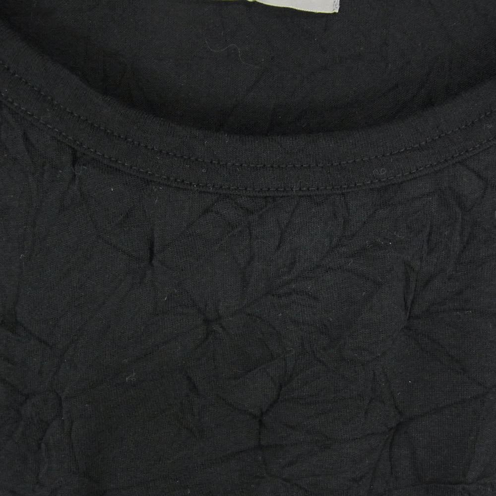 Yohji Yamamoto POUR HOMME ヨウジヤマモトプールオム 20SS HN-T87-889 天竺シワ加工 半袖カットソー Tシャツ ブラック系 3【中古】
