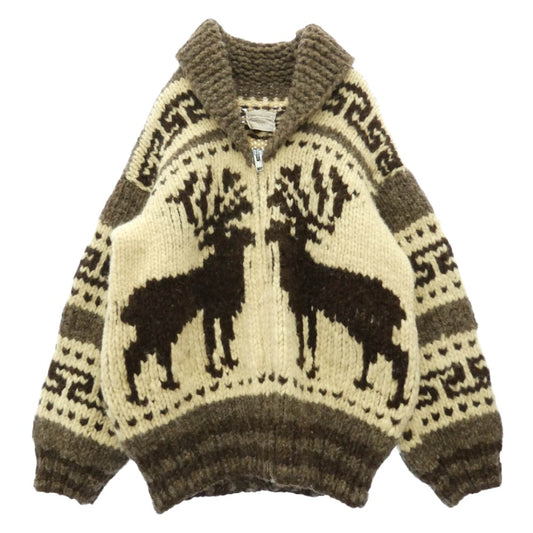 ヴィンテージ genuine cowichan sweater カウチン ニット セーター ブラウン系 不明【中古】