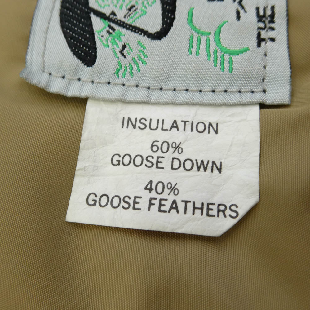 schott ショット 996D suede Leather Yoke Down Jacket スエードレザー ヨーク ダウンジャケット ベージュ系 M【中古】