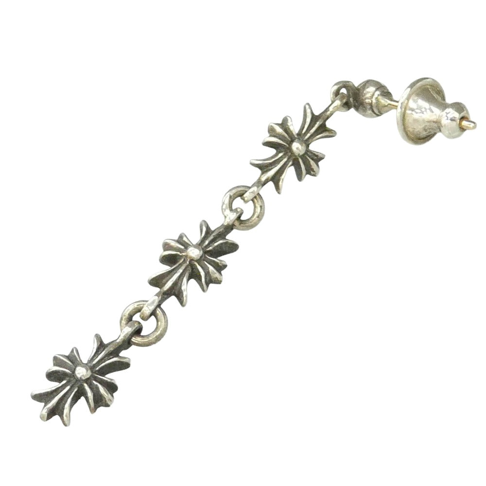 CHROME HEARTS クロムハーツ（原本無） TINY E CH PLS 3 タイニーE CHプラス 3ドロップ ピアス シルバー系【中古】