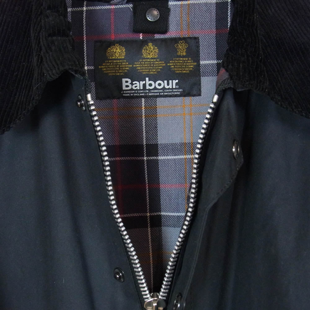 Barbour バブアー MWX0318 BEDALE SL ビデイル スリムフィット オイルドジャケット ブラック系 38【中古】