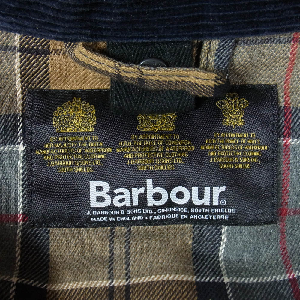 Barbour バブアー 12AW MWX0318 BEDALE SL ビデイル スリムフィット オイルドジャケット ネイビー系 40【中古】