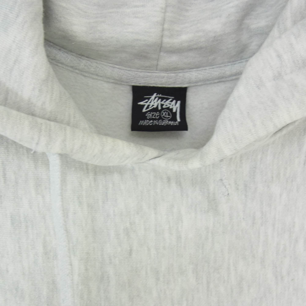 STUSSY ステューシー 8 Ball Corp Hoodie 8ボール プリント プルオーバーパーカー フーディ グレー系 XL【中古】