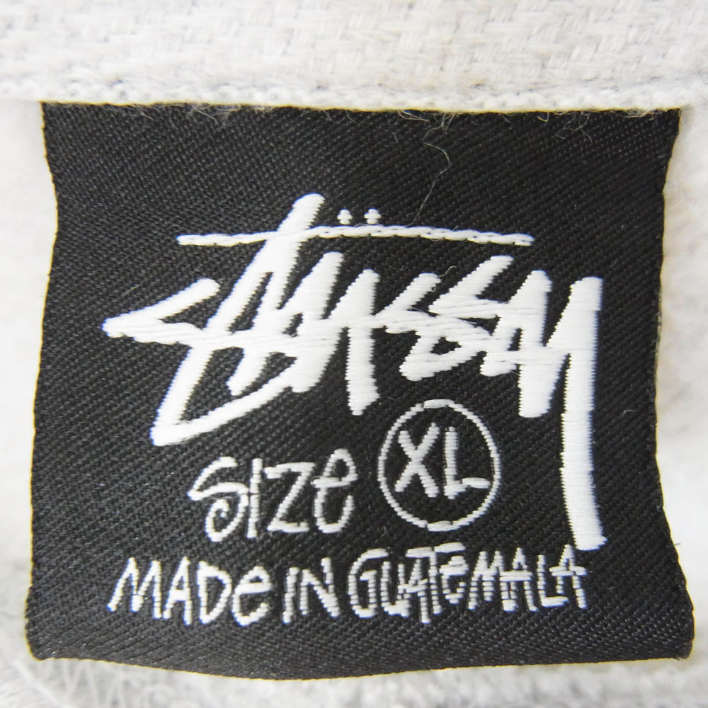 STUSSY ステューシー 8 Ball Corp Hoodie 8ボール プリント プルオーバーパーカー フーディ グレー系 XL【中古】