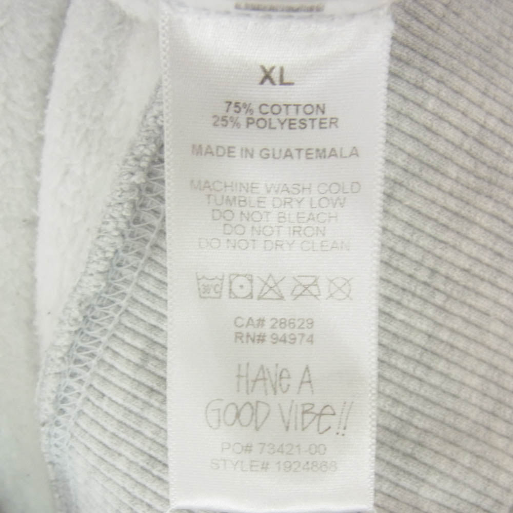 STUSSY ステューシー 8 Ball Corp Hoodie 8ボール プリント プルオーバーパーカー フーディ グレー系 XL【中古】