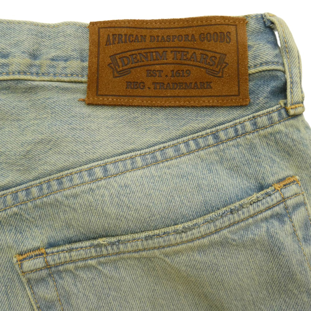 デニムティアーズ SS26BSTRAIGHT1683 Straight Denim Pants Dirty Wash ダーティー ウォッシュ ストレート デニムパンツ インディゴブルー系 34【美品】【中古】