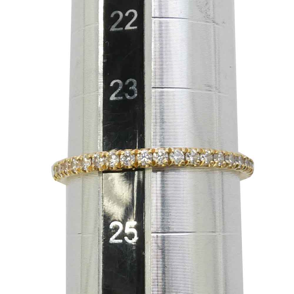 Spinelli Kilcollin スピネリキルコリン 販売証明書付属 18K K18 エタニティー フルダイヤ リング ゴールド系 クリア系 24号【美品】【中古】