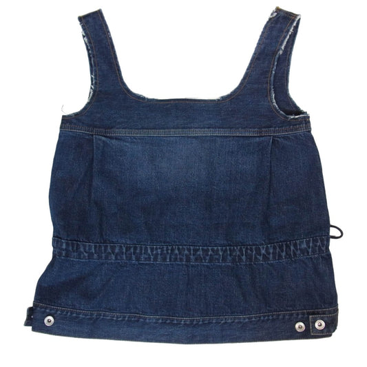 Sacai サカイ 25SS 25-08192 DENIM TANK デニム ベスト タンクトップ インディゴブルー系 3【美品】【中古】