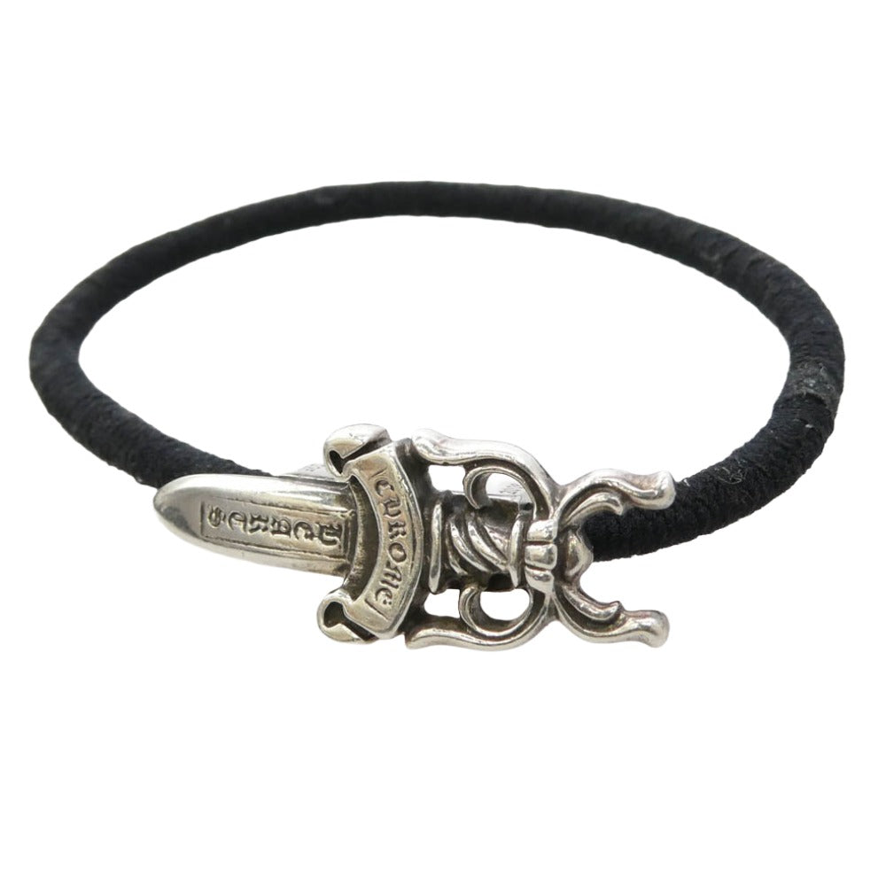 CHROME HEARTS クロムハーツ（原本有） HAIRBAND ダガー ボタン ヘアゴム シルバー系【中古】