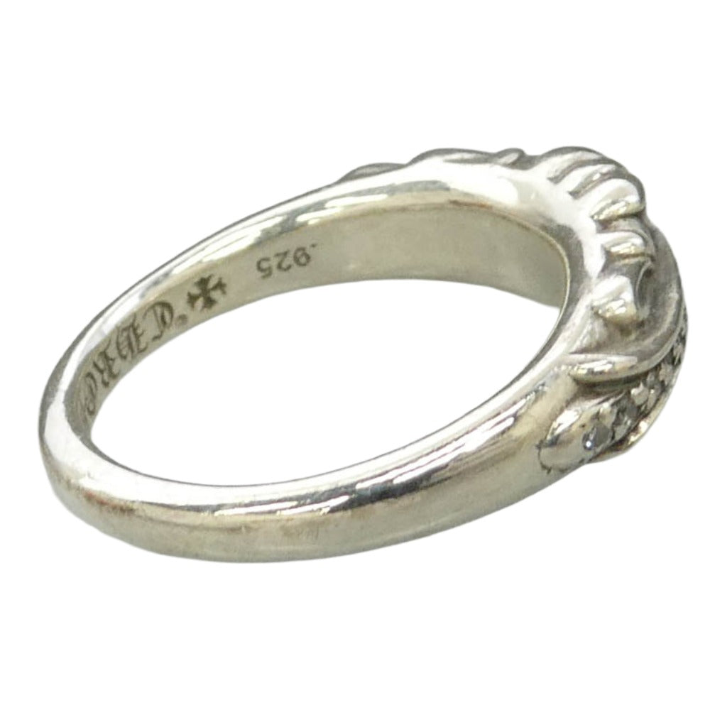CHROME HEARTS クロムハーツ（原本無） BABY CLSC P D ベイビークラシック フローラルクロス ダイヤ リング シルバー系 約11号【中古】