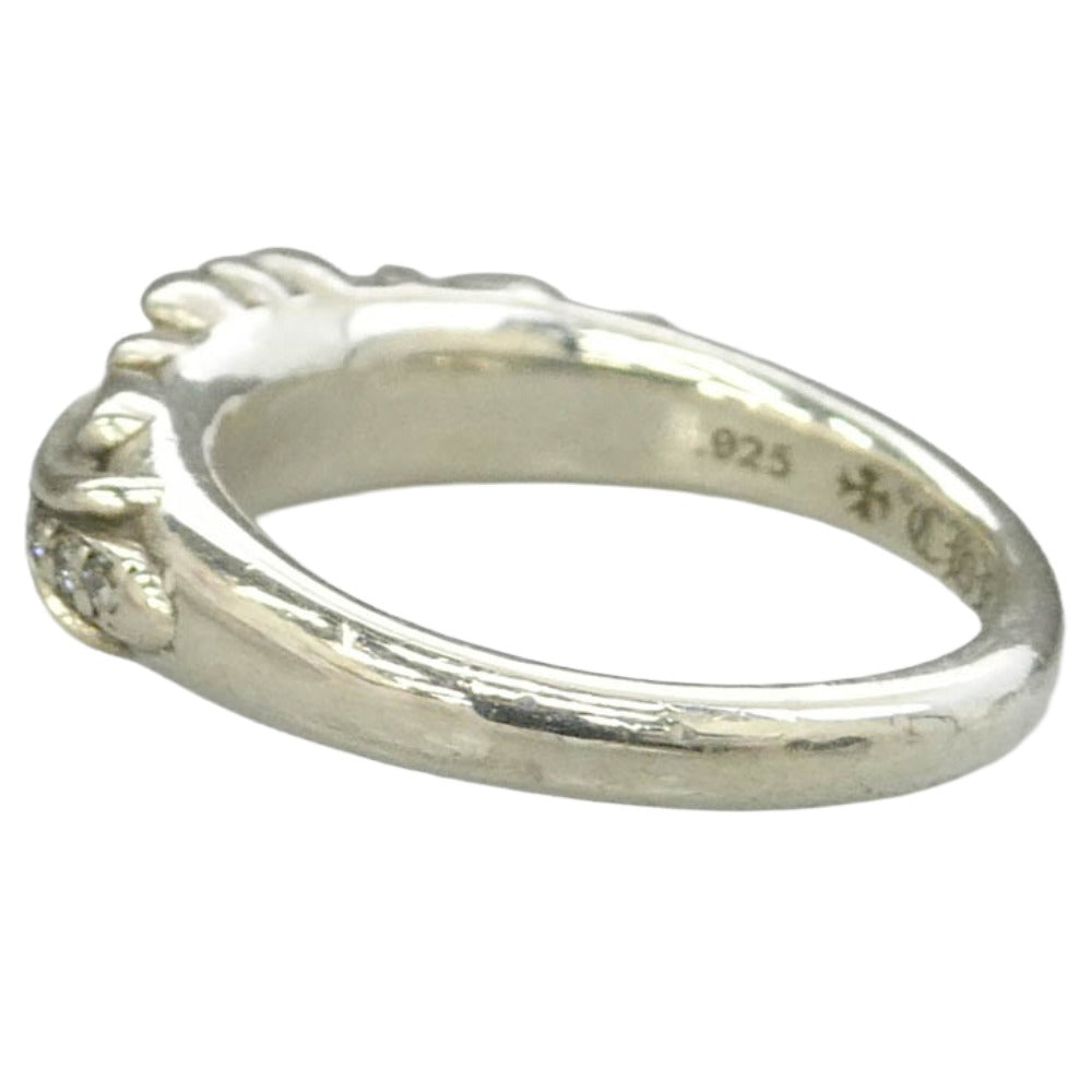 CHROME HEARTS クロムハーツ（原本無） BABY CLSC P D ベイビークラシック フローラルクロス ダイヤ リング シルバー系 約11号【中古】