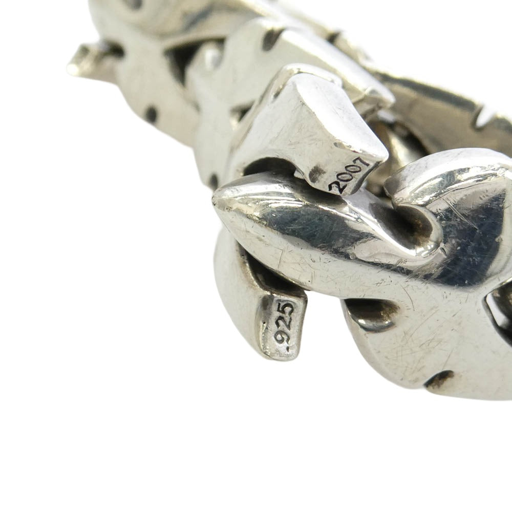CHROME HEARTS クロムハーツ（原本無） FLERKNEE LINK LG ラージ フレアニー リンク ブレスレット 9LINK 9リンク シルバー系【中古】 CHROME HEARTS クロムハーツ（原本無） FLERKNEE LINK LG ラージ