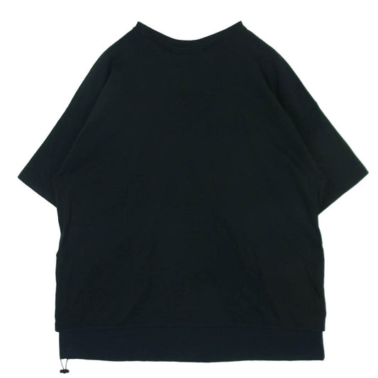 REMI RELIEF レミレリーフ BRIEFING ブリーフィング BRIEFING T-SH I ブリーフィング ロゴ ポケット付き 半袖 Tシャツ カットソー ブラック系 ダークネイビー系 L【中古】