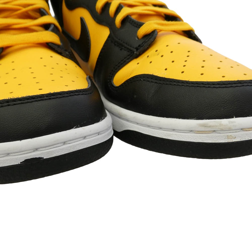 NIKE ナイキ DD1399-700 DUNK HI RETRO ダンク ハイ レトロ ハイカット スニーカー イエロー系 ブラック系 29cm【中古】