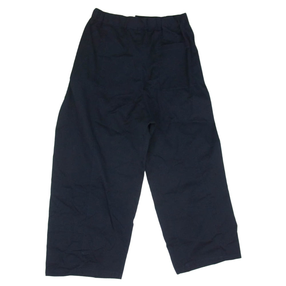セイジネーション S011 BOX PLEAT TROUSER ボックス プリーツ ワイド トラウザーズ パンツ ネイビー ネイビー系 XL【極上美品】【中古】