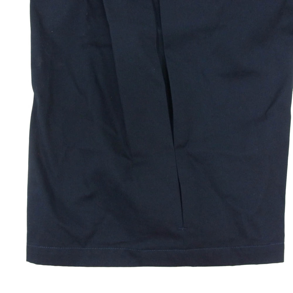 セイジネーション S011 BOX PLEAT TROUSER ボックス プリーツ ワイド トラウザーズ パンツ ネイビー ネイビー系 XL【極上美品】【中古】