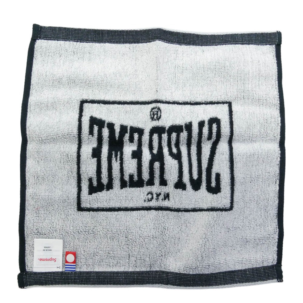Supreme シュプリーム 23SS Imabari Pocket Folding Towels ポケット 今治タオル 2枚セット ブラック系 レッド系 25×25cm【極上美品】【中古】