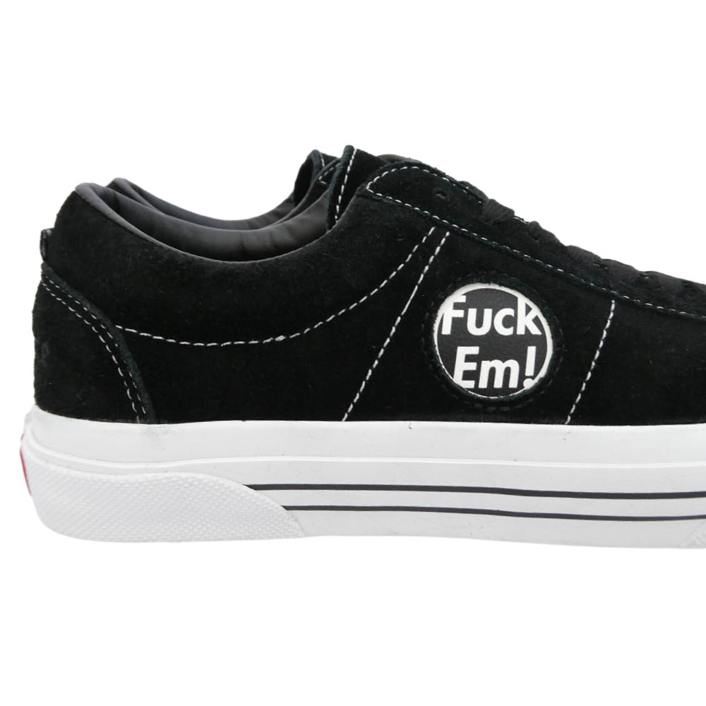 Supreme シュプリーム VANS バンズ 24SS VN000MQ8CJK x VANS SKATE SID S Fuck Em バンズ スケート シド ローカット スエード スニーカー ブラック系 26.0cm【極上美品】【中古】