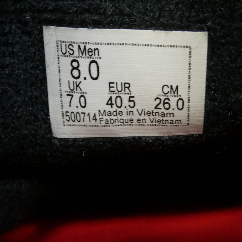 Supreme シュプリーム VANS バンズ 24SS VN000MQ8CJK x VANS SKATE SID S Fuck Em バンズ スケート シド ローカット スエード スニーカー ブラック系 26.0cm【極上美品】【中古】