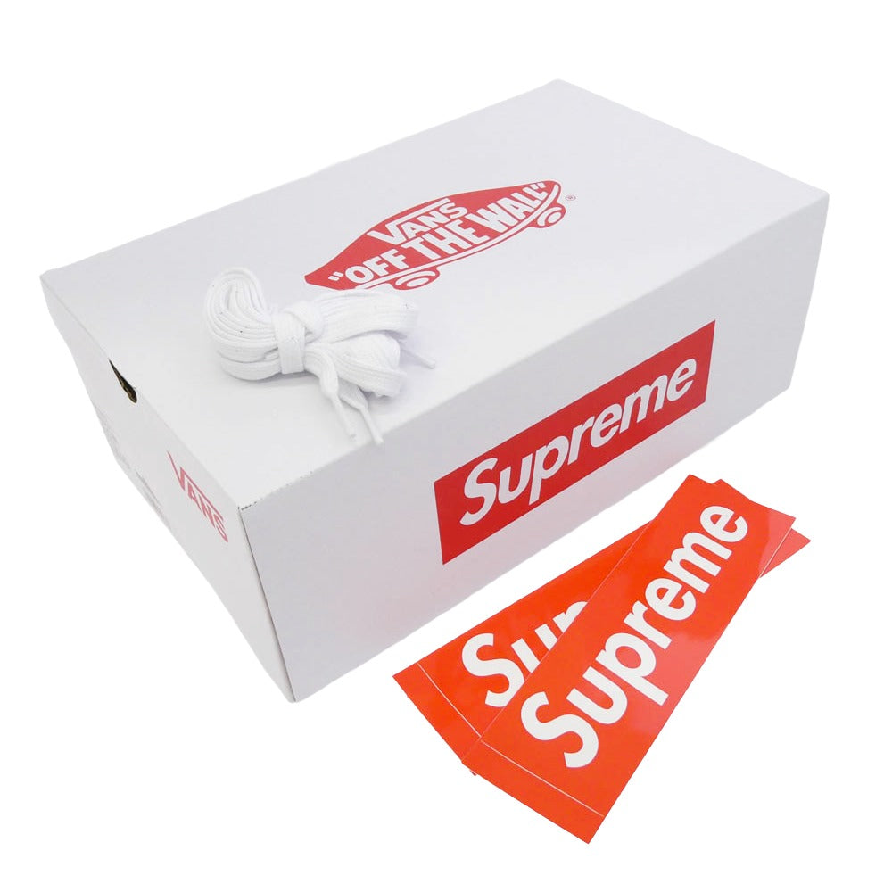 Supreme シュプリーム VANS バンズ 24SS VN000MQ8CJK x VANS SKATE SID S Fuck Em バンズ スケート シド ローカット スエード スニーカー ブラック系 26.0cm【極上美品】【中古】