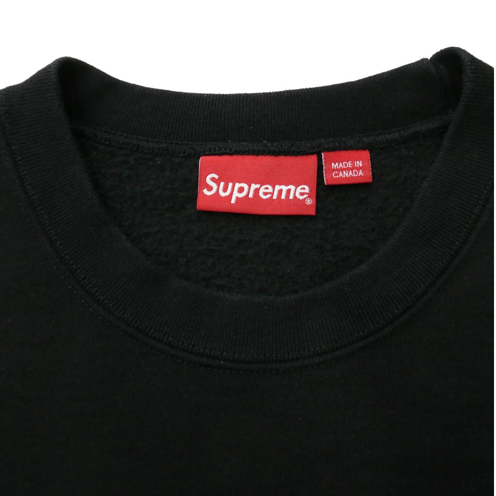 Supreme シュプリーム 23AW Small Box Crewneck スモールボックス クルーネック スウェット トレーナー ブラック系 M【中古】