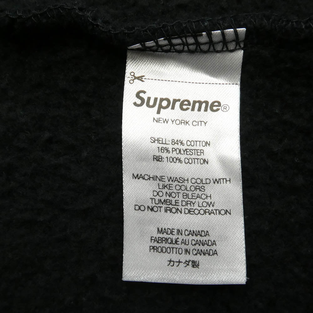 Supreme シュプリーム 23AW Small Box Crewneck スモールボックス クルーネック スウェット トレーナー ブラック系 M【中古】