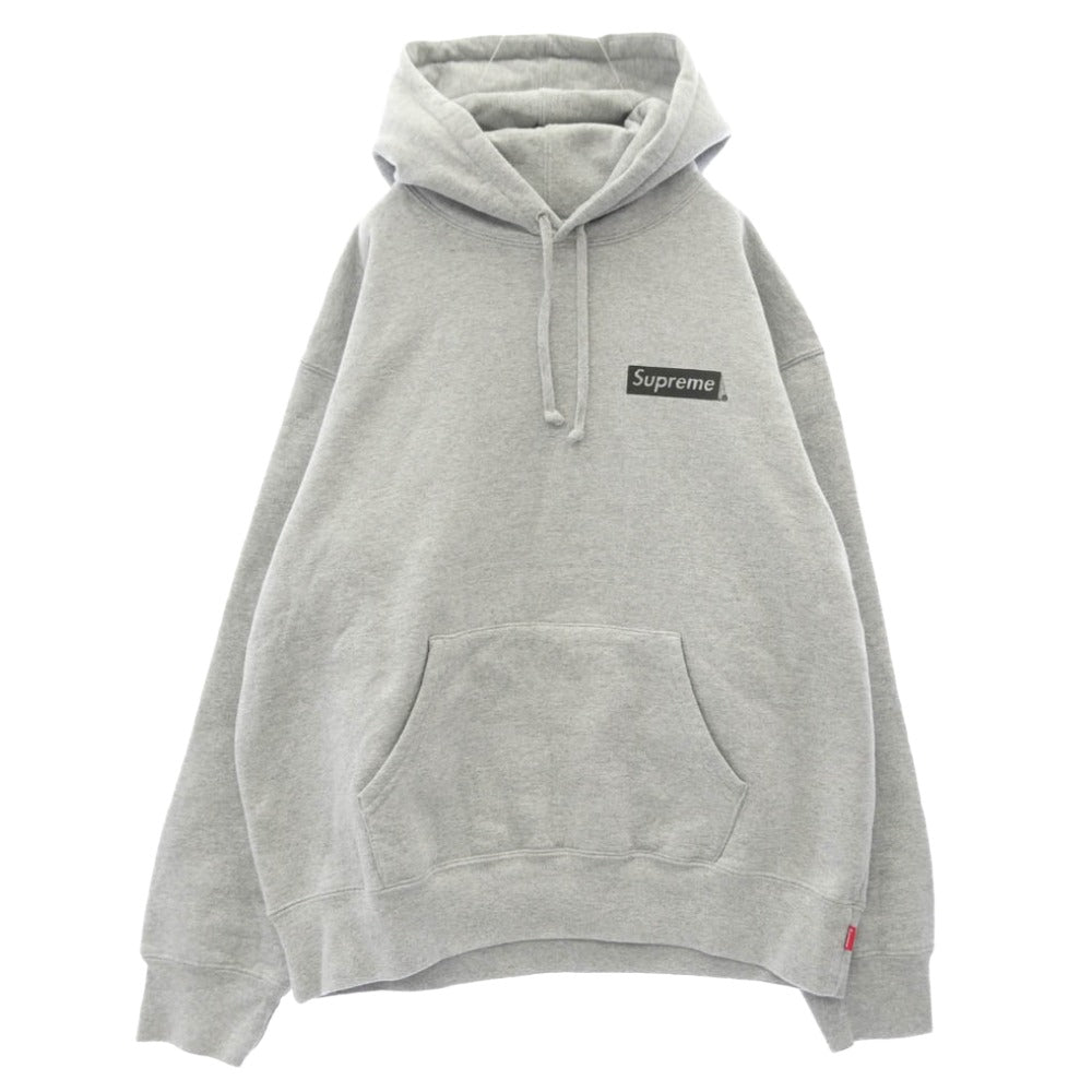 Supreme シュプリーム 23SS Fiend Hooded Sweatshirt フィーンド フーデッド スウェットシャツ フーディー パーカー グレー系 M【美品】【中古】