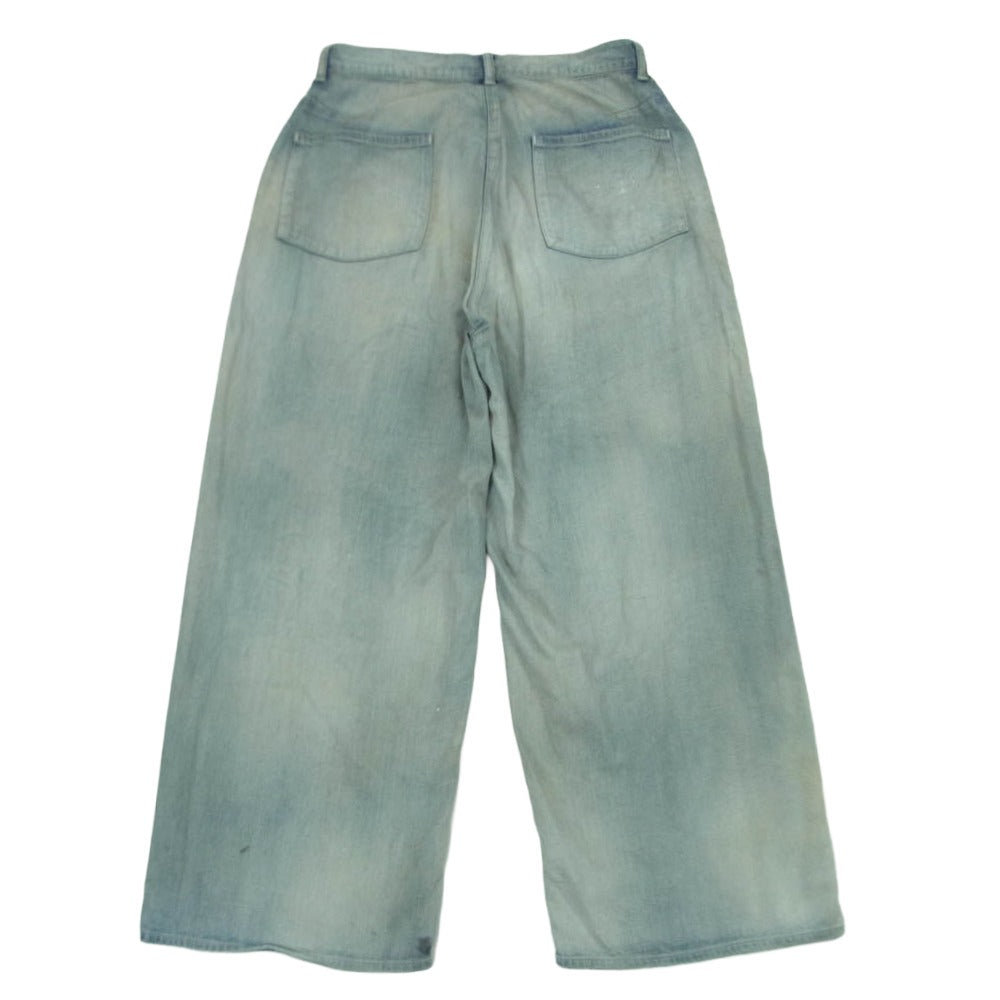 Wide denim pants ancellm 店舗 ANCELLM アンセルム AGING WIDE DENIM