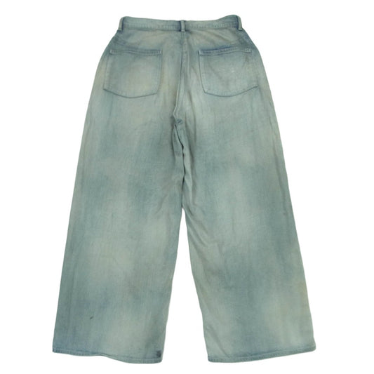 ANCELLM アンセルム 25SS ANC-PT71 LIGHT OZ WIDE STRAIGHT DENIM PANTS ライトオンス ワイド ストレート デニム パンツ インディゴブルー系 1【中古】