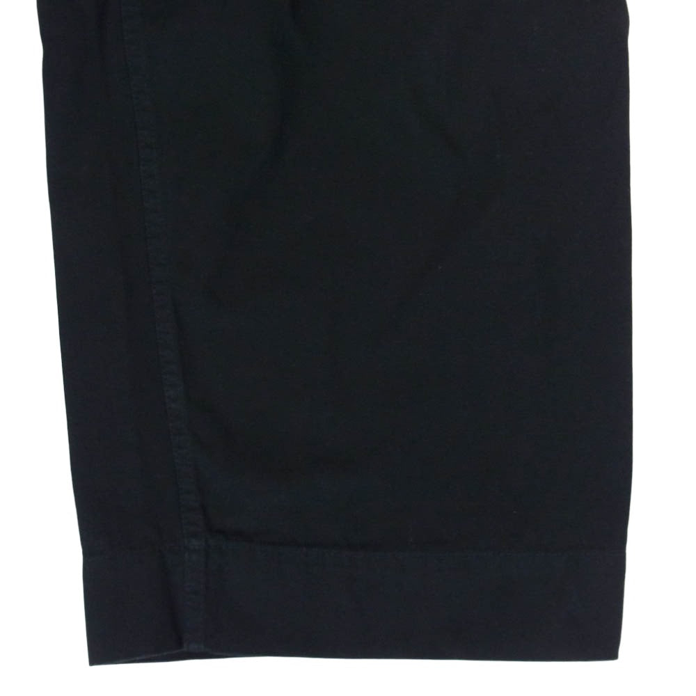A.PRESSE アプレッセ 26SS AP-4009 USAF Hemmed Bottoms オーガニック強撚糸 フレンチサージ ギャバ ヘム パンツ ブラック系 2【中古】
