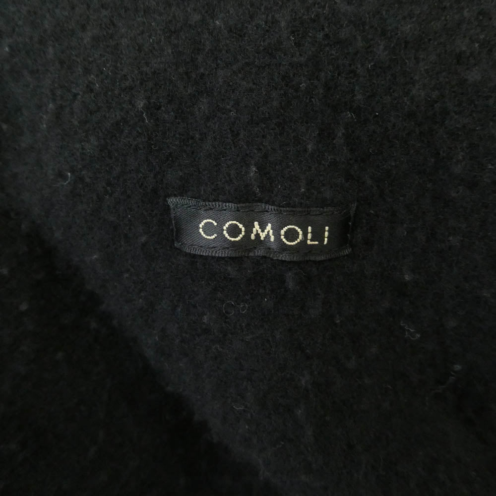 COMOLI コモリ 24AW A03-01014 縮絨ウール ジップショートジャケット ブルゾン ブラック系 2【中古】