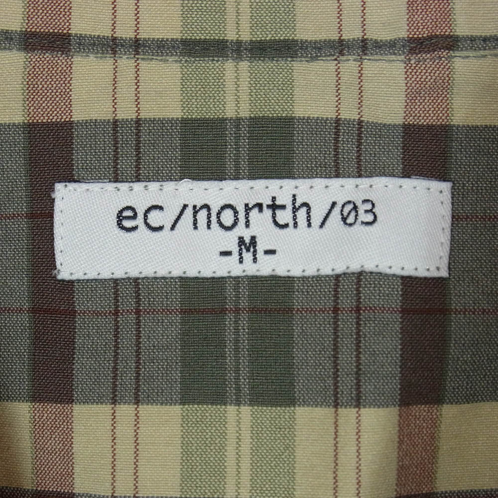 ELECTRIC COTTAGE エレクトリックコテージ EC NORTH ストレッチ チェック ウエスタン 長袖 シャツ ベージュ系 M【中古】
