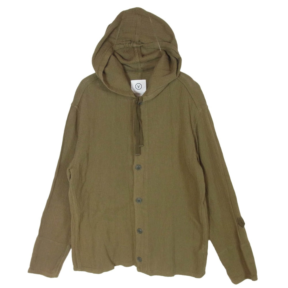 VISVIM ビズビム コットン フルボタン パーカー カーキ系 M【中古】