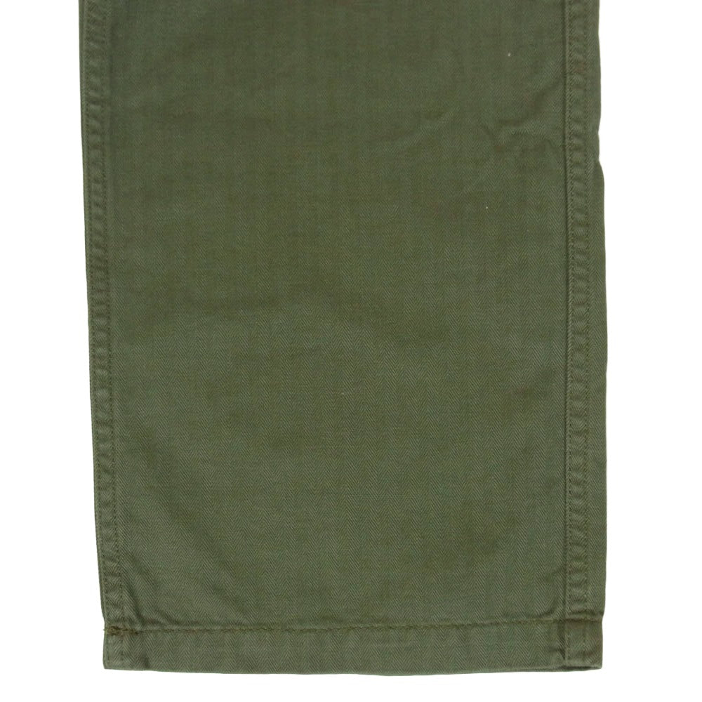 uniform experiment ユニフォームエクスペリメント UE-101034 ヘリンボーン カーゴパンツ カーキ系 2【中古】