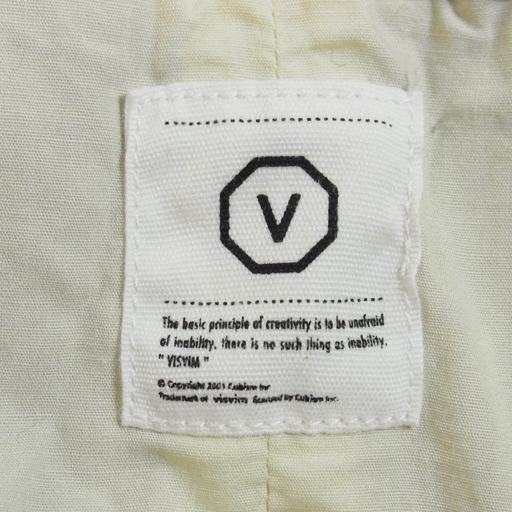 VISVIM ビズビム 5ポケット ボタンフライ チノパンツ グレー系 L【中古】