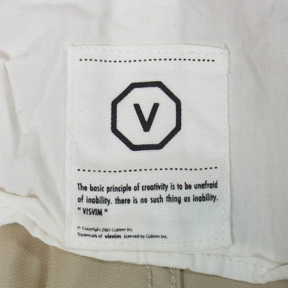 VISVIM ビズビム 5ポケット ボタンフライ チノパンツ ベージュ系 M